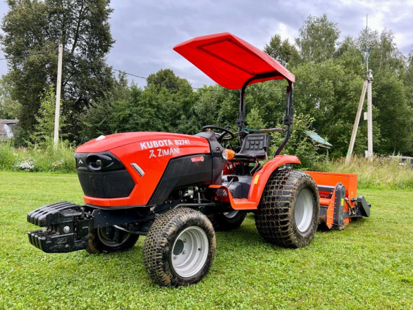 Минитрактор ZIMANI B2741 TURF Kubota(газонные колеса)